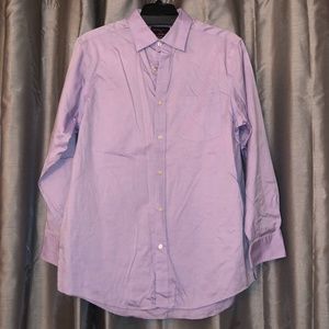 Black Brown 1826 Lavender Button Down, 16.5/34